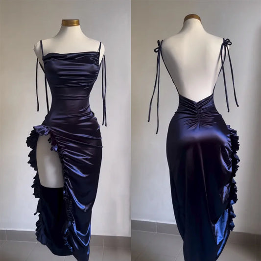 Midnight Muse Cut-Out Gown