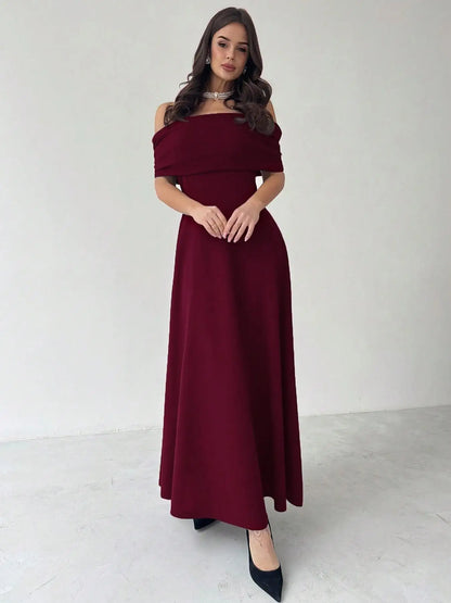 Velvet Rouge Elegance Gown