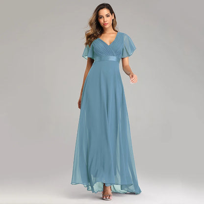 Midnight Grace V-Neck Gown