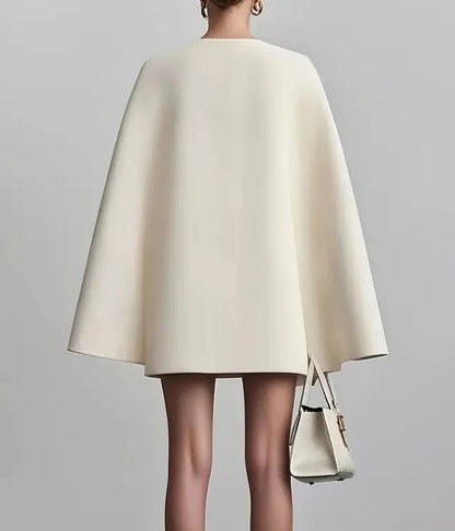 Regal Cape Blazer Dress