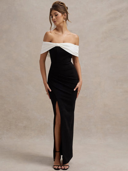 Eternal Contrast Evening Dress