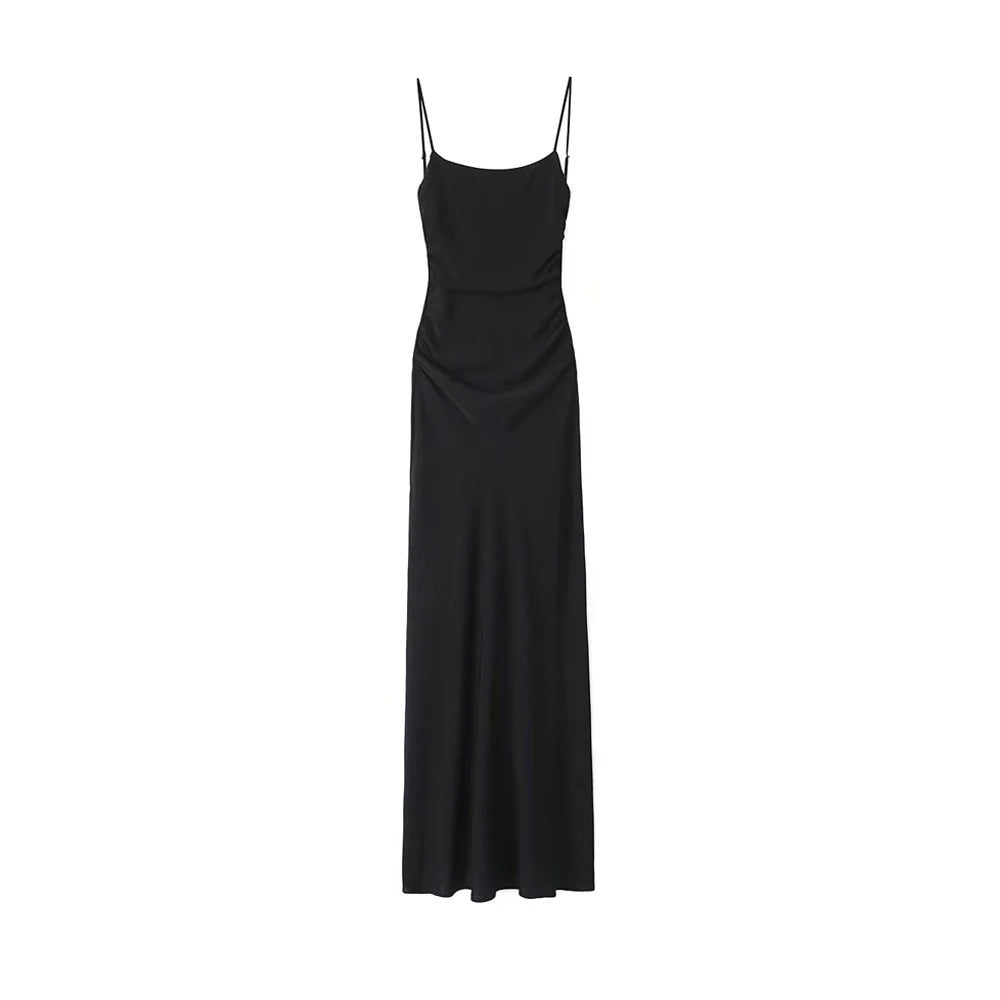 Satin Slip Midi Dress
