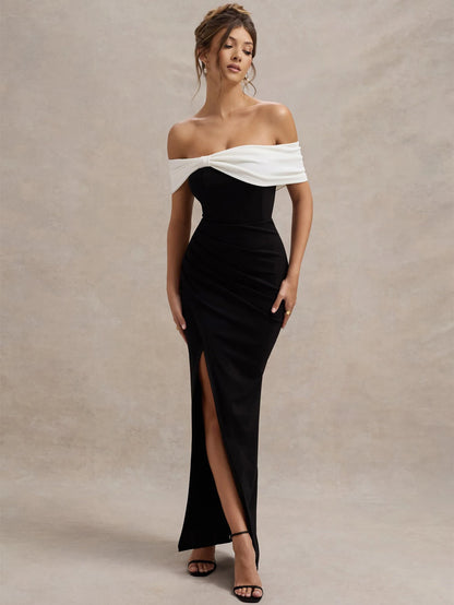 Eternal Contrast Evening Dress