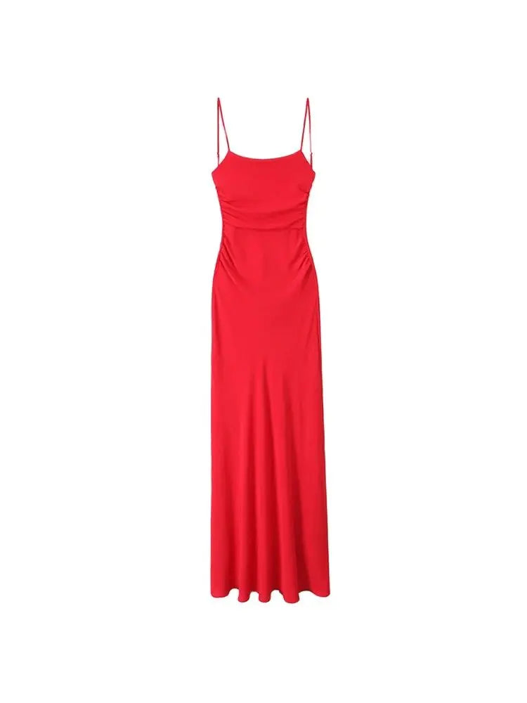 Satin Slip Midi Dress