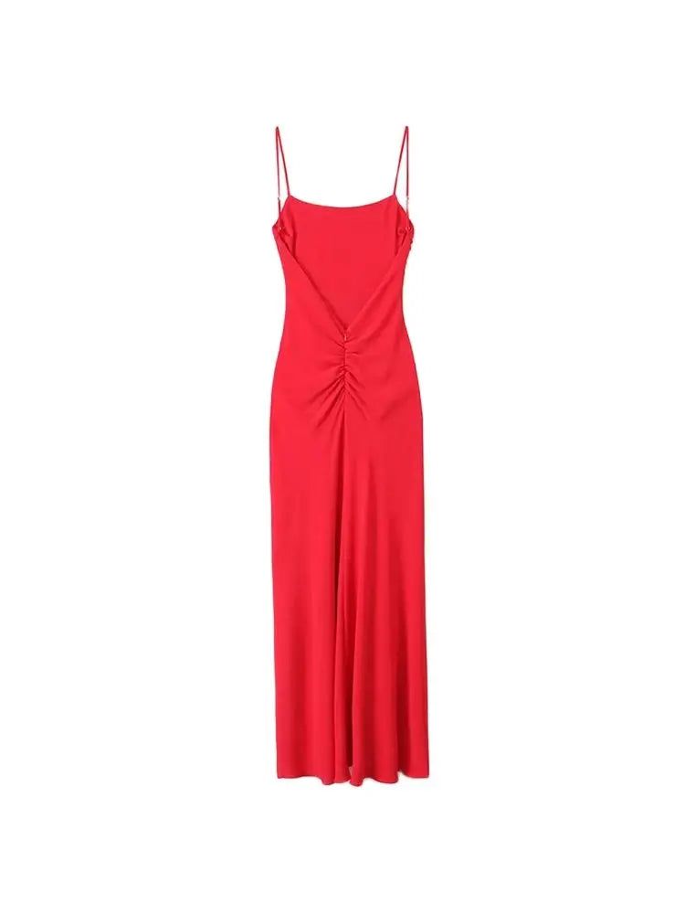 Satin Slip Midi Dress