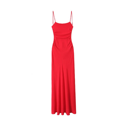 Satin Slip Midi Dress