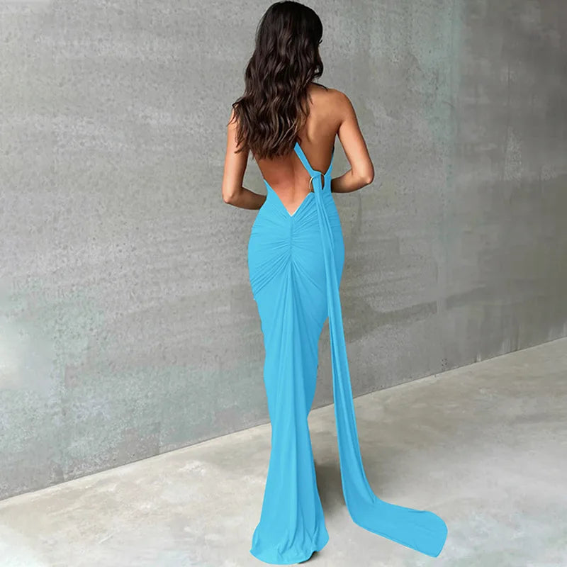 Scarlet Muse One-Shoulder Gown