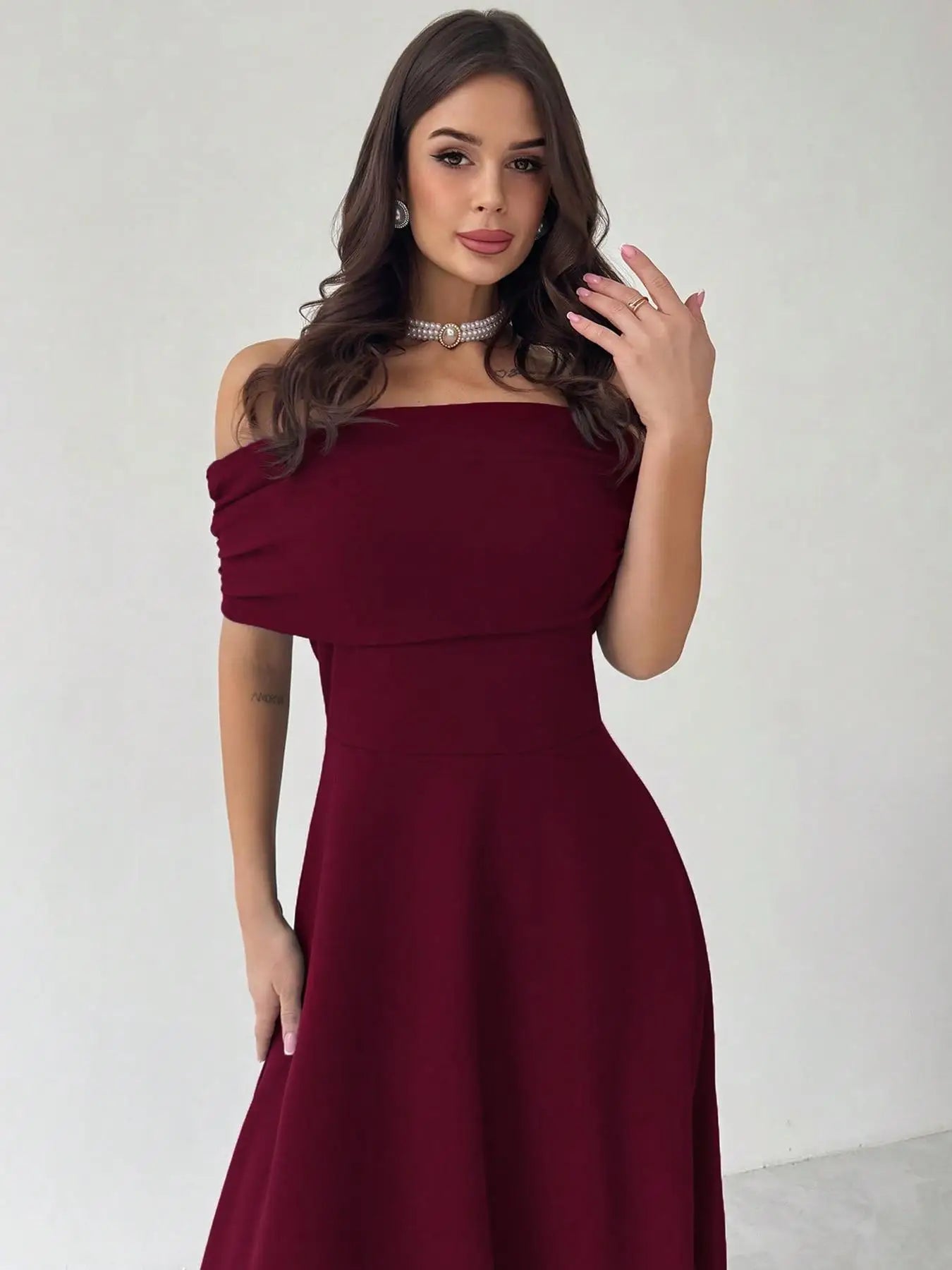 Velvet Rouge Elegance Gown