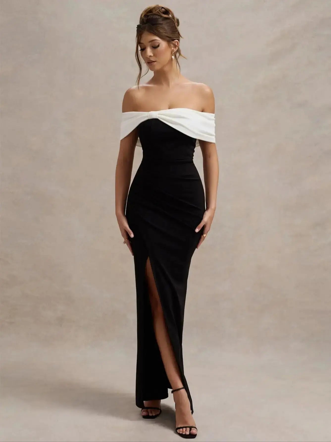 Eternal Contrast Evening Dress