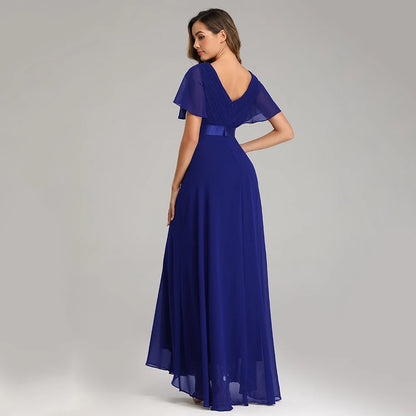 Midnight Grace V-Neck Gown