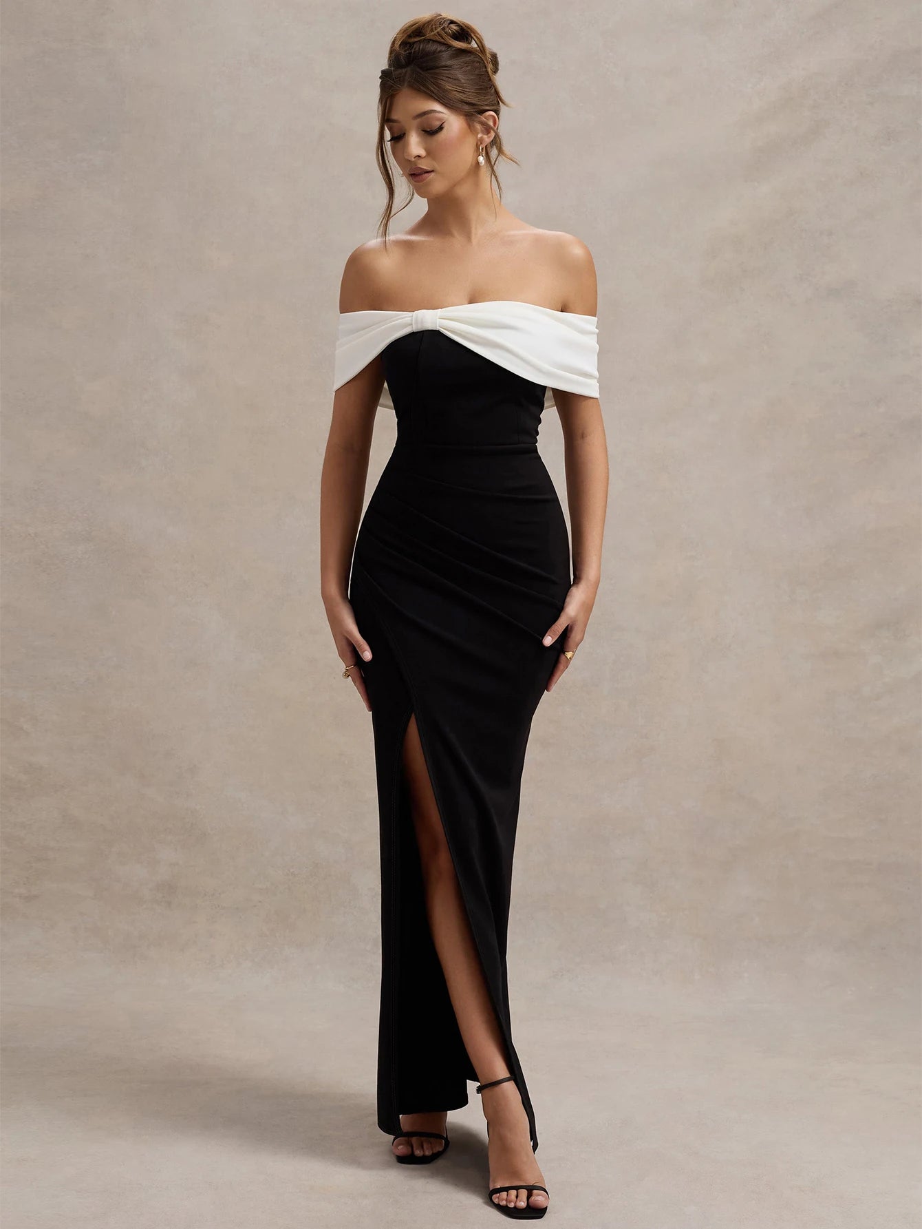 Eternal Contrast Evening Dress