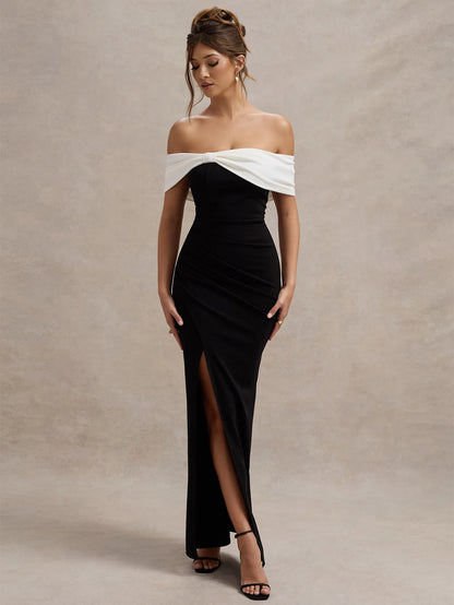 Eternal Contrast Evening Dress